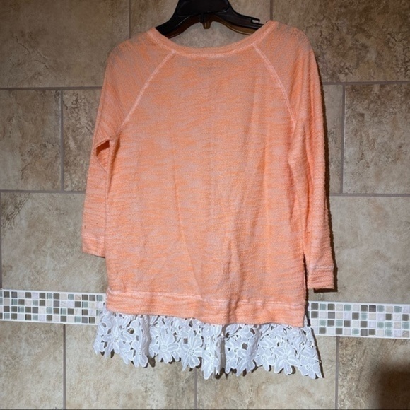 Anthro Sunday in Brooklyn Mock Layer Lace Top S - Picture 3 of 7